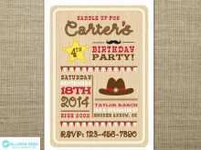 Western Party Invitation Template