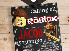 18 Report Roblox Party Invitation Template Now with Roblox Party Invitation Template