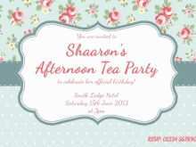 18 Visiting Afternoon Tea Party Invitation Template Now by Afternoon Tea Party Invitation Template