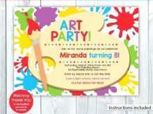 19 Adding Paint Party Invitation Template Free PSD File by Paint Party Invitation Template Free