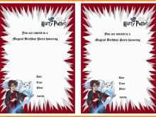 19 Blank Harry Potter Birthday Invitation Template Now with Harry Potter Birthday Invitation Template