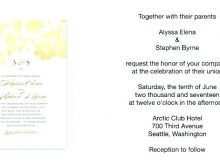 Formal Invitation Template Word Free