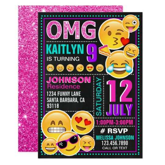 19 Creating Birthday Invitation Template Emoji With Stunning Design by Birthday Invitation Template Emoji