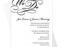 We Do Wedding Invitation Template