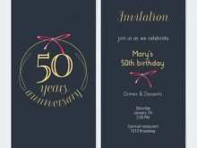 19 Customize 50Th Birthday Invitation Template Vector in Photoshop with 50Th Birthday Invitation Template Vector