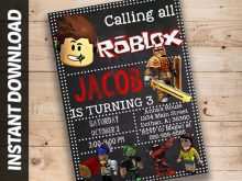 43 Free Printable Roblox Party Invitation Template Psd File For Roblox Party Invitation Template Cards Design Templates - free printable roblox invitation templates ideas