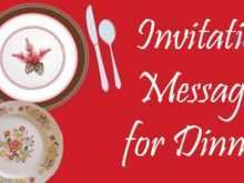 19 Free Dinner Invitation Sms Sample Templates for Dinner Invitation Sms Sample