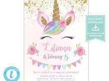 19 Free Printable Unicorn Birthday Invitation Template With Stunning Design with Unicorn Birthday Invitation Template