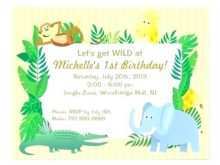 19 Online Jungle Birthday Invitation Template Free Download with Jungle Birthday Invitation Template Free