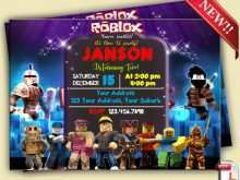 19 Printable Roblox Party Invitation Template Maker with Roblox Party Invitation Template