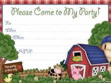 20 Blank Farm Animal Birthday Invitation Template Now for Farm Animal Birthday Invitation Template
