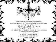 20 Create Black And White Wedding Invitation Template For Free for Black And White Wedding Invitation Template