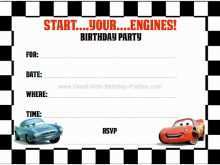 Cars Birthday Invitation Template