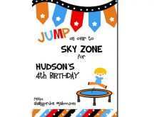 20 Creating Sky Zone Birthday Invitation Template in Photoshop for Sky Zone Birthday Invitation Template