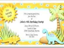 20 Creative Dinosaur Party Invitation Template Free for Ms Word with Dinosaur Party Invitation Template Free