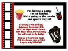 20 Format Party Invitation Movie Template With Stunning Design for Party Invitation Movie Template