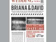 20 How To Create Newspaper Wedding Invitation Template For Free by Newspaper Wedding Invitation Template