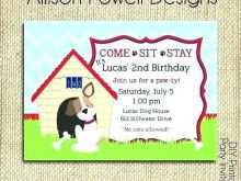 20 Online Dog Party Invitation Template With Stunning Design with Dog Party Invitation Template
