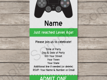 20 Printable Xbox Party Invitation Template Formating with Xbox Party Invitation Template