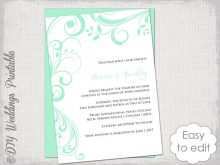 20 Report Mint Green Wedding Invitation Template For Free with Mint Green Wedding Invitation Template