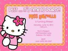 20 Visiting Hello Kitty Birthday Invitation Template Free in Photoshop by Hello Kitty Birthday Invitation Template Free
