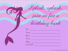 21 Create Mermaid Birthday Invitation Template Layouts for Mermaid Birthday Invitation Template