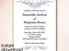 21 Standard Wedding Invitation Template For Word in Photoshop with Wedding Invitation Template For Word