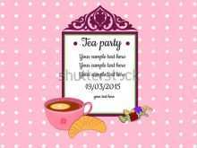 22 Best Tea Party Invitation Template With Stunning Design by Tea Party Invitation Template
