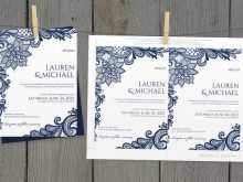 22 Blank Wedding Invitation Layout Navy Blue PSD File with Wedding Invitation Layout Navy Blue