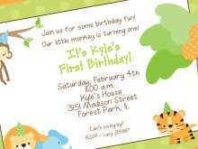 Jungle Birthday Invitation Template