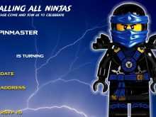 22 Create Ninjago Party Invitation Template Free Maker with Ninjago Party Invitation Template Free