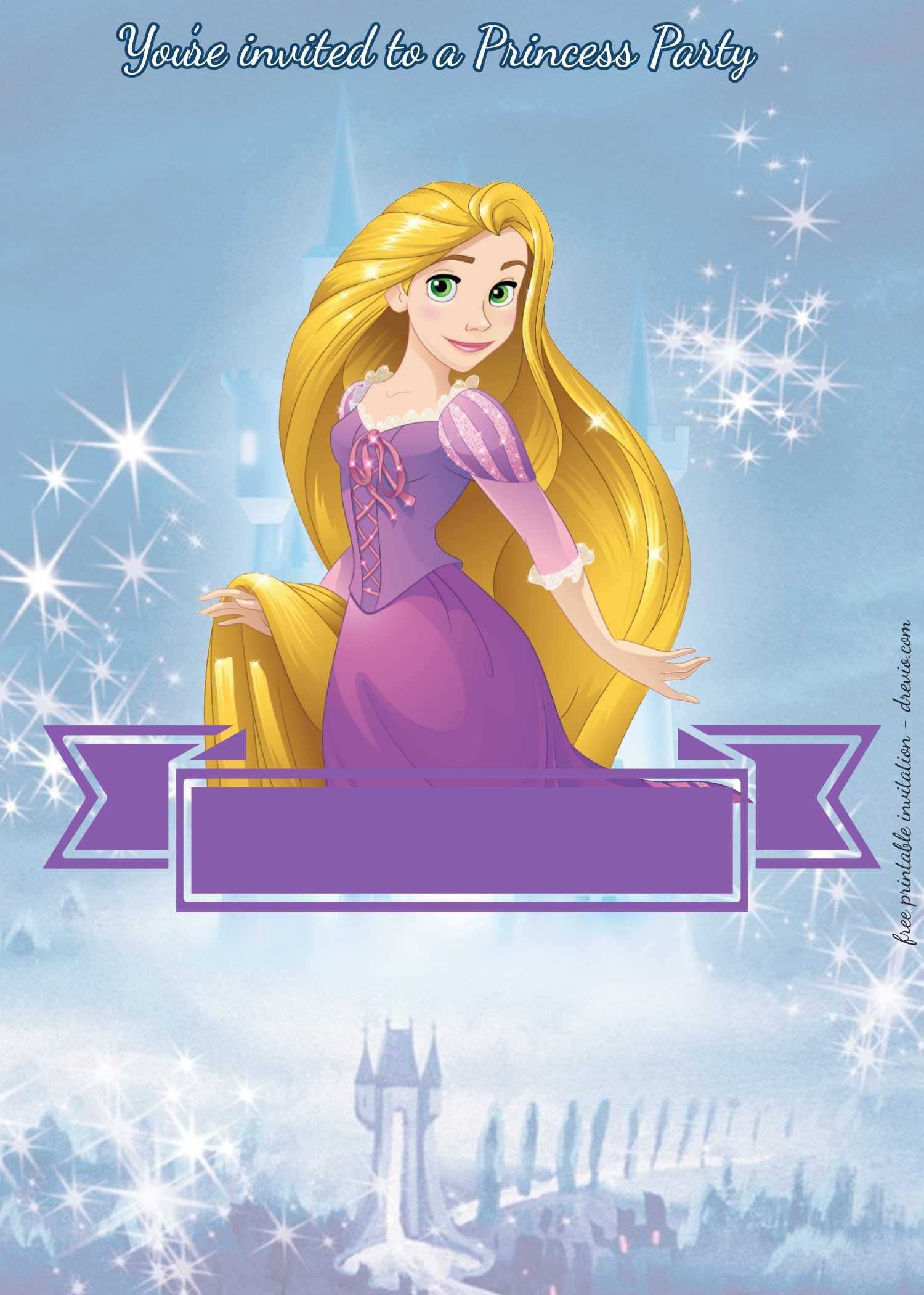 22 Create Rapunzel Birthday Invitation Template For Ms Word By Rapunzel Birthday Invitation Template Cards Design Templates