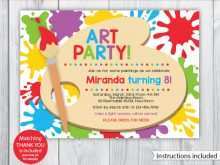 22 Creative Art Party Invitation Template Now with Art Party Invitation Template