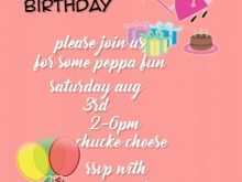 22 Creative Peppa Pig Birthday Invitation Template With Stunning Design by Peppa Pig Birthday Invitation Template