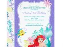 22 Customize Little Mermaid Blank Invitation Template Now for Little Mermaid Blank Invitation Template