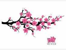 22 Customize Our Free Cherry Blossom Chinese Wedding Invitation Card Template Vector Now for Cherry Blossom Chinese Wedding Invitation Card Template Vector