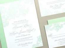 Mint Green Wedding Invitation Template
