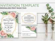 Blush Pink Wedding Invitation Template