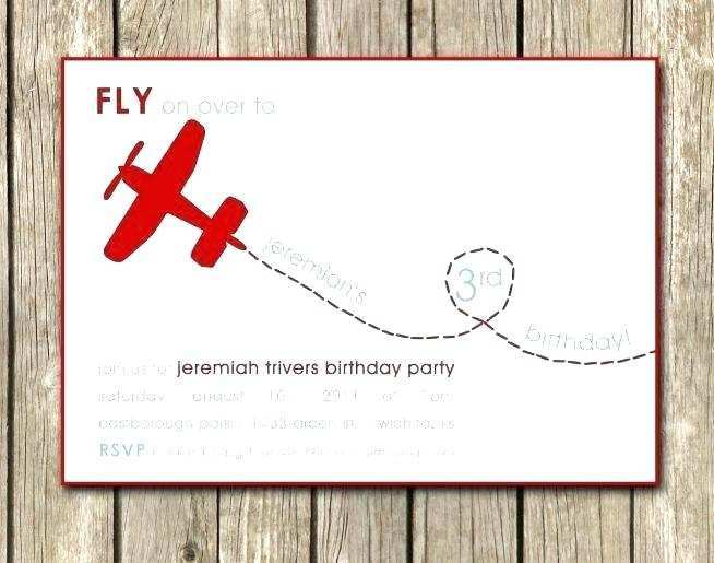 22 Free Airplane Birthday Invitation Template Download with Airplane Birthday Invitation Template