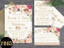 22 Report Floral Wedding Invitation Template For Free for Floral Wedding Invitation Template
