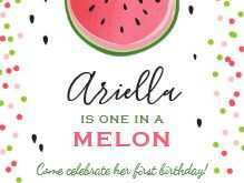 22 Report One In A Melon Birthday Invitation Template in Photoshop for One In A Melon Birthday Invitation Template