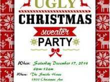 23 Blank Ugly Holiday Sweater Party Invitation Template Free Maker for Ugly Holiday Sweater Party Invitation Template Free
