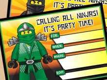 23 Create Ninjago Party Invitation Template Free Templates with Ninjago Party Invitation Template Free