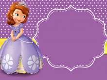 23 Create Princess Sofia Birthday Invitation Template Now by Princess Sofia Birthday Invitation Template
