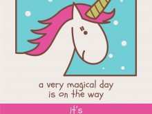 Unicorn Birthday Invitation Template