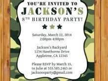 23 Customize Our Free Camouflage Party Invitation Template Layouts by Camouflage Party Invitation Template