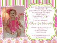 23 Customize Our Free Example Of Invitation Card For 1St Birthday for Ms Word for Example Of Invitation Card For 1St Birthday