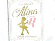 Ballerina Birthday Invitation Template Free