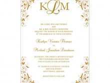 23 Format Gold Wedding Invitation Template in Photoshop with Gold Wedding Invitation Template