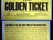 23 Format Golden Ticket Birthday Invitation Template In Word By Golden Ticket Birthday Invitation Template Cards Design Templates